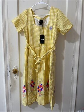 Boxlunch Pixar Up Yellow Gingham Balloon Dress